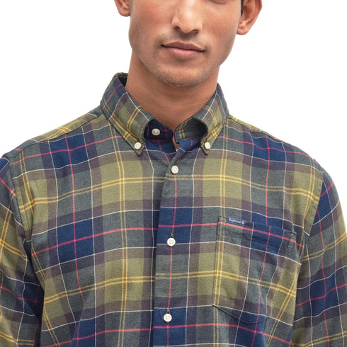 Barbour Camicia casual Camicia Uomo Fortrose Verde senape A24 - BARBOURMSH4991 - TN52 - L - Francavilla Moda